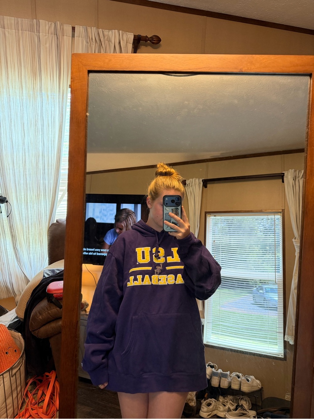 LSU Baseball Purple Hoodie